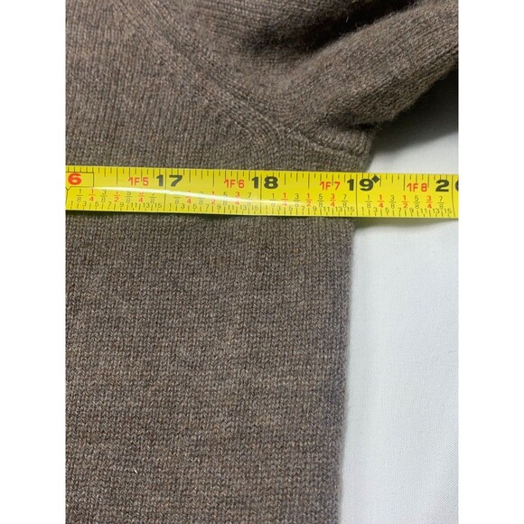 J. Crew Argyle Cardigan Sweater Womens Size L Brown Red 100% Cashmere Y2K - Picture 4 of 7